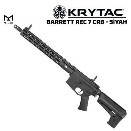 KRYTAC Barrett REC7 Carbine M-Lok Siyah AEG Airsoft Tüfek