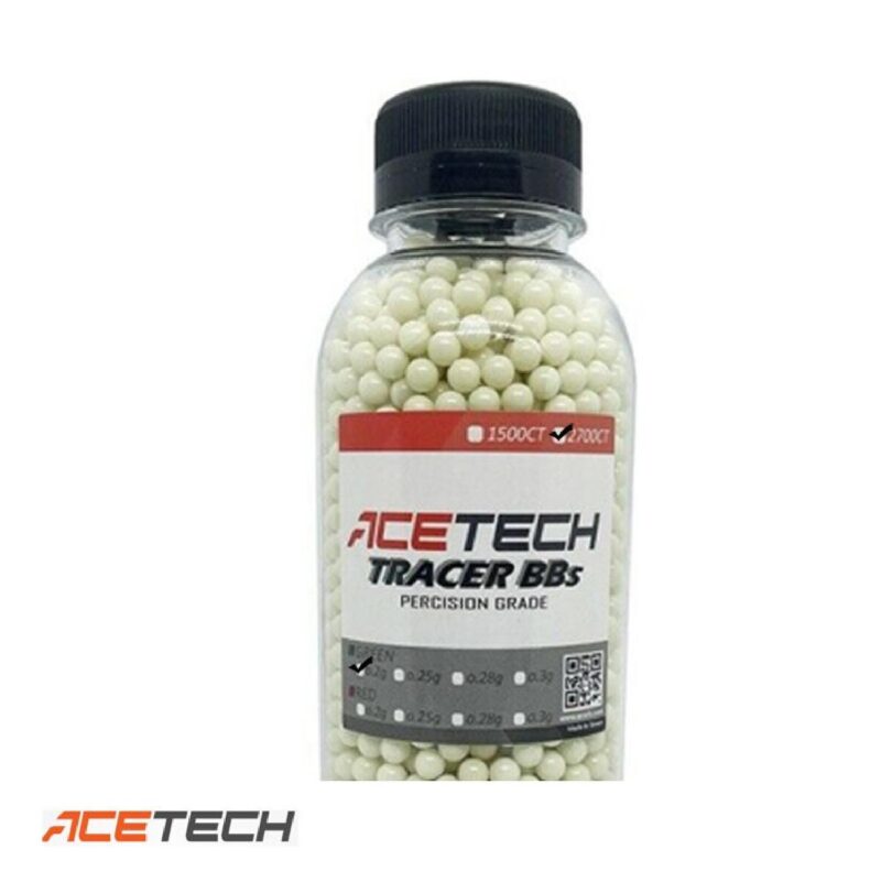 Acetech 0.20g Green Airsoft Tracer BB 2700adet - Görsel 2