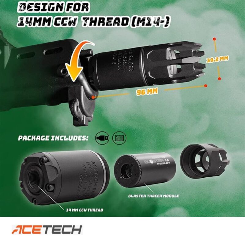 Acetech Raider Alev Efektli Tracer Unit Susturucu - Görsel 2