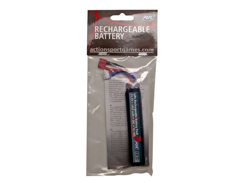 ASG 11.1v 1450 mAh 30C Single Stick T-Plug Li-Po Pil - Görsel 2