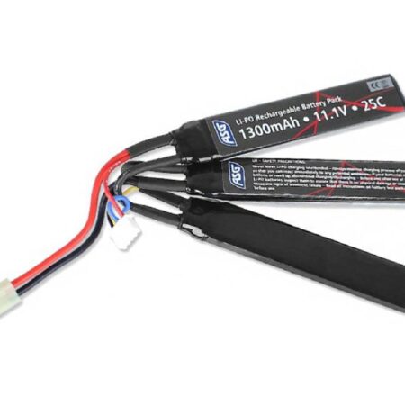 ASG 7.4v 1300mAh 25C Gen2 Üç Yaprak Mini Tamiya Li-Po Pil