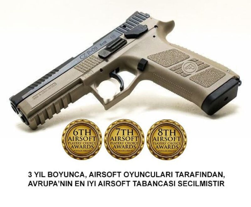 ASG CZ 75 P09 Duty Siyah Tan GBB Airsoft Tabanca / Çanta Hediyeli - Görsel 2