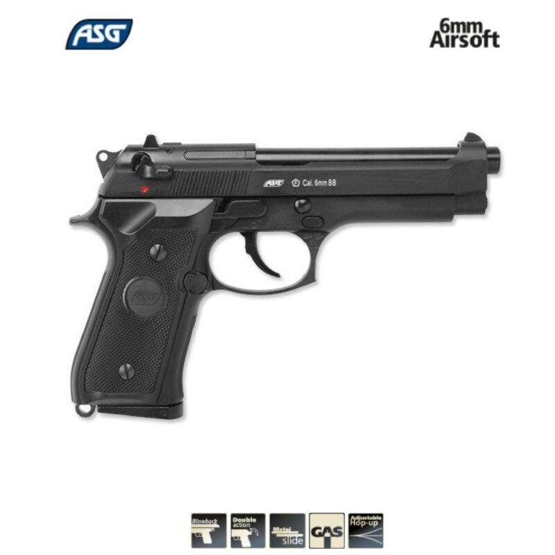 ASG M9 Beretta "Heavy Weight" Siyah GBB Airsoft Tabanca - Görsel 2