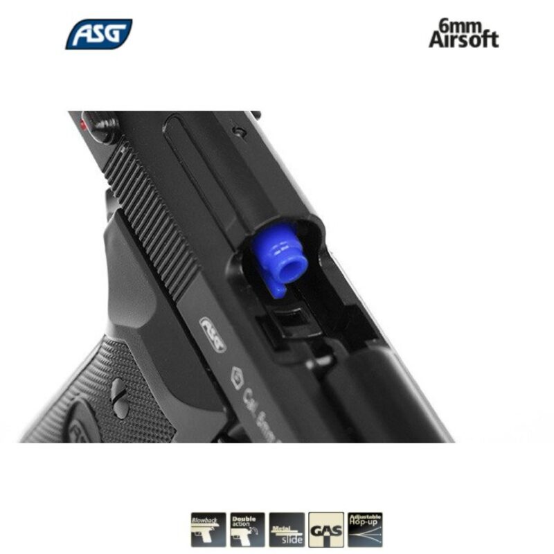 ASG M9 Beretta "Heavy Weight" Siyah GBB Airsoft Tabanca - Görsel 5