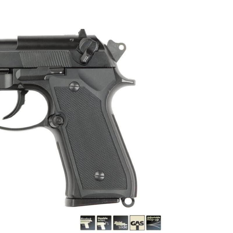 ASG M9 Beretta "Heavy Weight" Siyah GBB Airsoft Tabanca - Görsel 8
