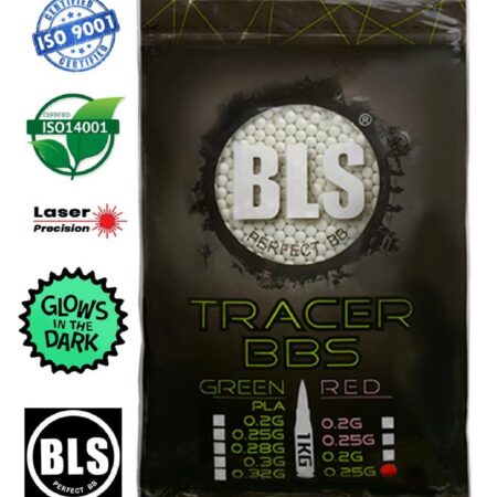 BLS Perfect 0.25g Green Airsoft Tracer BB 4000adet 1KG