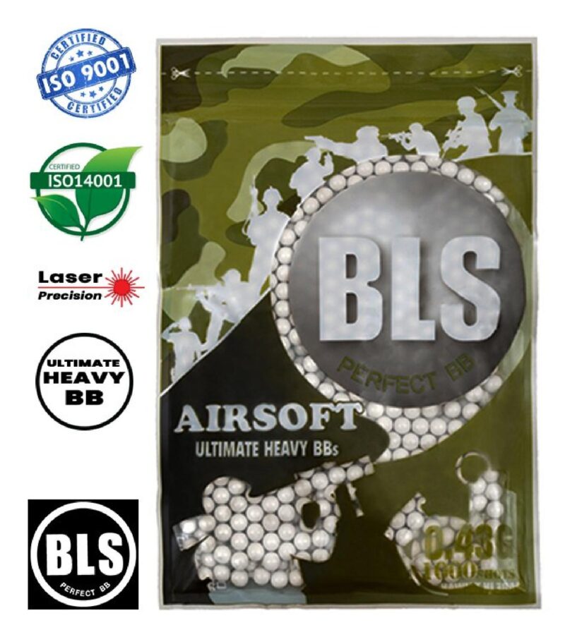 BLS Ultimate Heavy 0.43g Airsoft BB 1000adet