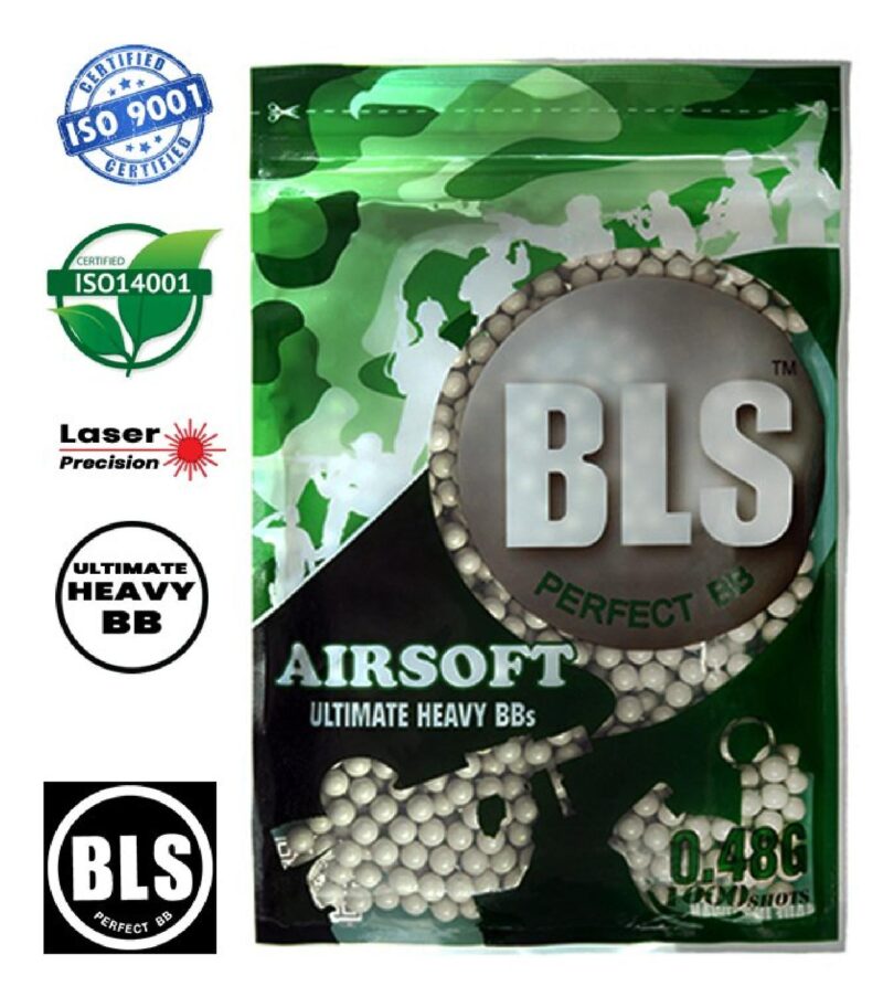 BLS Ultimate Heavy 0.48g Airsoft BB 1000adet