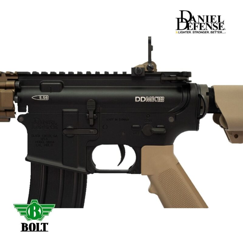 BOLT Daniel Defense Lisanslı DD MK18 MOD1 BRSS Gerçekçi Tepmeli Tan AEG Airsoft Tüfek - Görsel 3