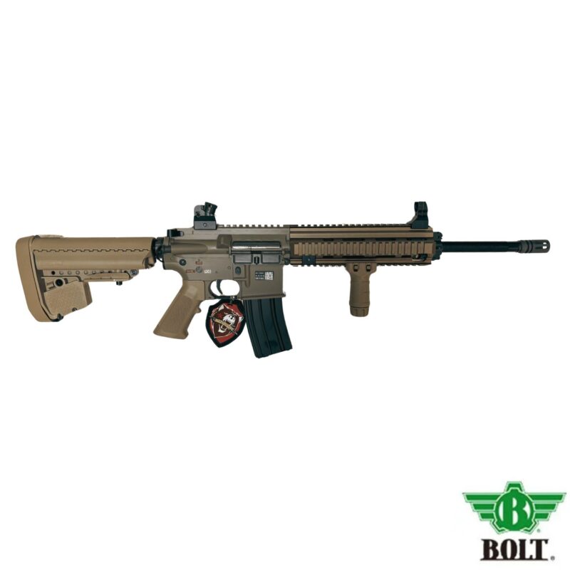 BOLT HK416 DEVGRU EXT BRSS Carbine Gerçekçi Tepmeli Tan AEG Airsoft Tüfek - Görsel 2