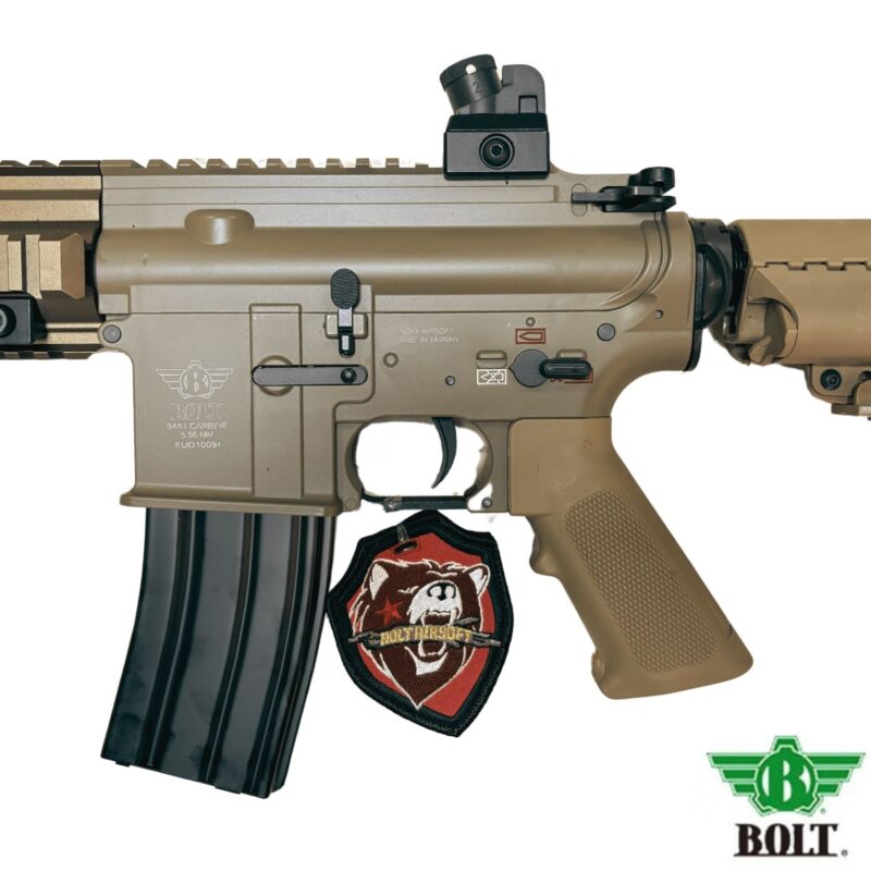 BOLT HK416 DEVGRU EXT BRSS Carbine Gerçekçi Tepmeli Tan AEG Airsoft Tüfek - Görsel 4