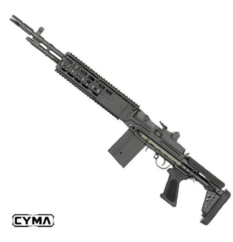 CYMA M14 EBR Black Marksman EBR Dipçikli Full Metal AEG Airsoft Tüfek - Görsel 2