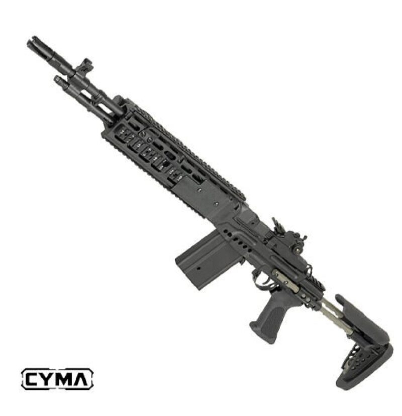 CYMA M14 EBR Black Marksman EBR Dipçikli Full Metal AEG Airsoft Tüfek - Görsel 3