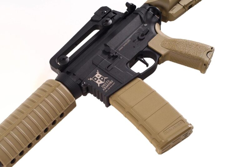 Delta Armory AR15 Classic Charlie Half Tan Aeg Airsoft Tüfek / Pil Şarj Setli - Görsel 6