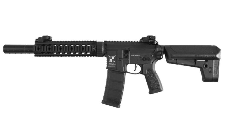 Delta Armory AR15 SilentOps 9" Charlie Siyah AEG Airsoft Tüfek / Pil Şarj Setli - Görsel 6