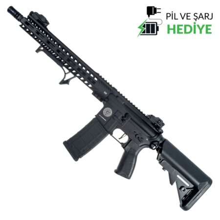 Delta Armory Grand Power AR15 13" M-Lok ALPHA Siyah AEG Airsoft Tüfek / Pil Şarj Setli