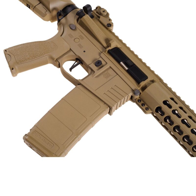 Delta Armory  M4 AR15 KeyMod 10" Charlie Full Tan AEG Airsoft Tüfek / Pil Şarj Setli - Görsel 5