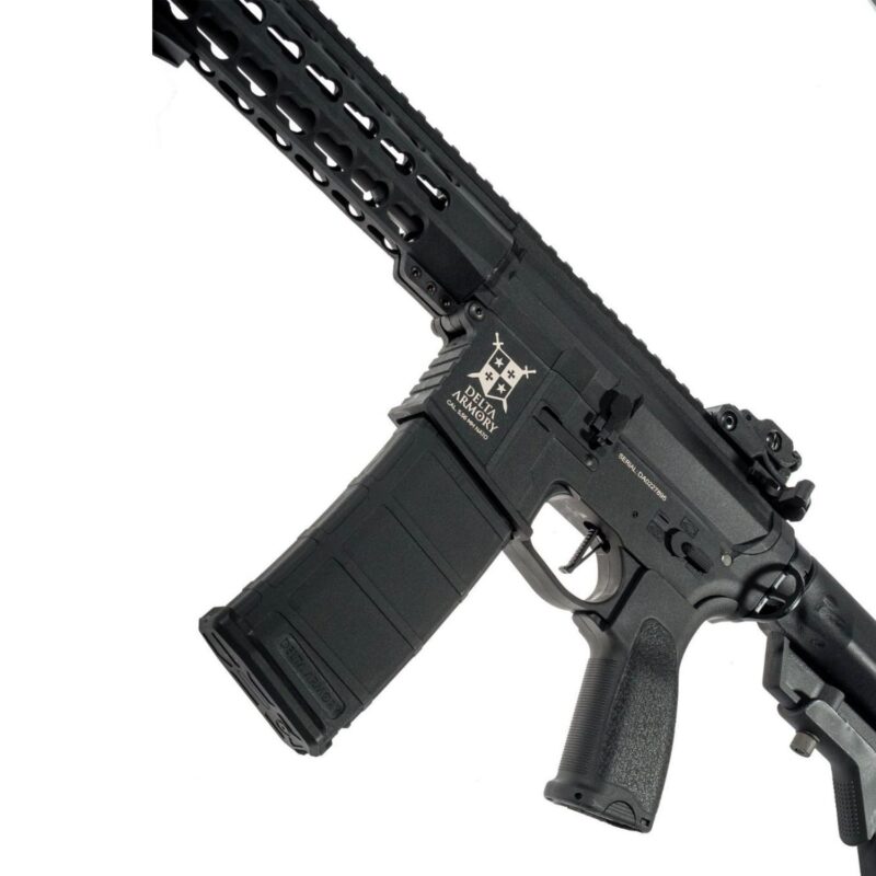 Delta Armory  M4 AR15 KeyMod 10" Charlie Siyah AEG Airsoft Tüfek / Pil Şarj Setli - Görsel 2