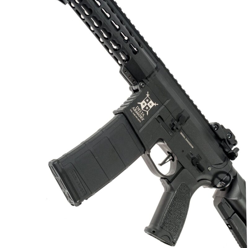 Delta Armory  M4 AR15 KeyMod 10" PREDATOR Charlie Siyah AEG Airsoft Tüfek / Pil Şarj Setli - Görsel 2