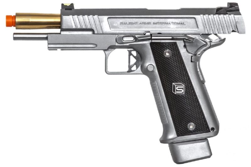 EMG Salient Arms International Lisanslı 2011 Hi-Capa DS 5.1" Gümüş GBB Airsoft Tabanca - Görsel 3