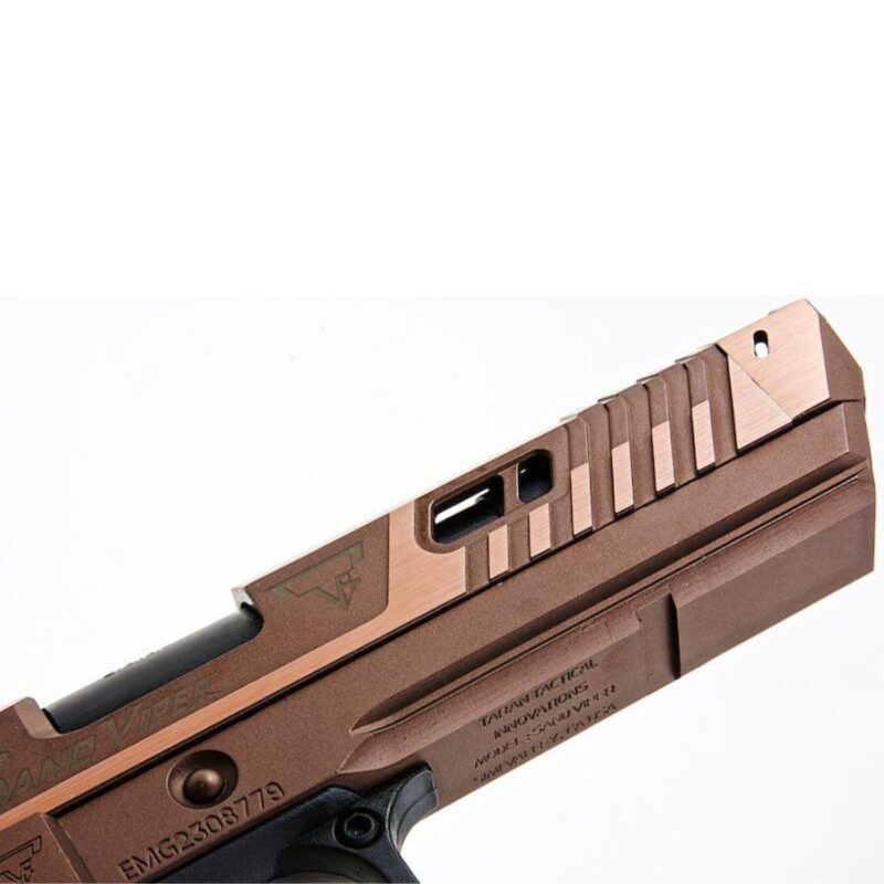 EMG Taran Tactical Innovations Lisanslı Sand Viper 2011 Hi-Capa John Wick 4 GBB Airsoft Tabanca - Görsel 5