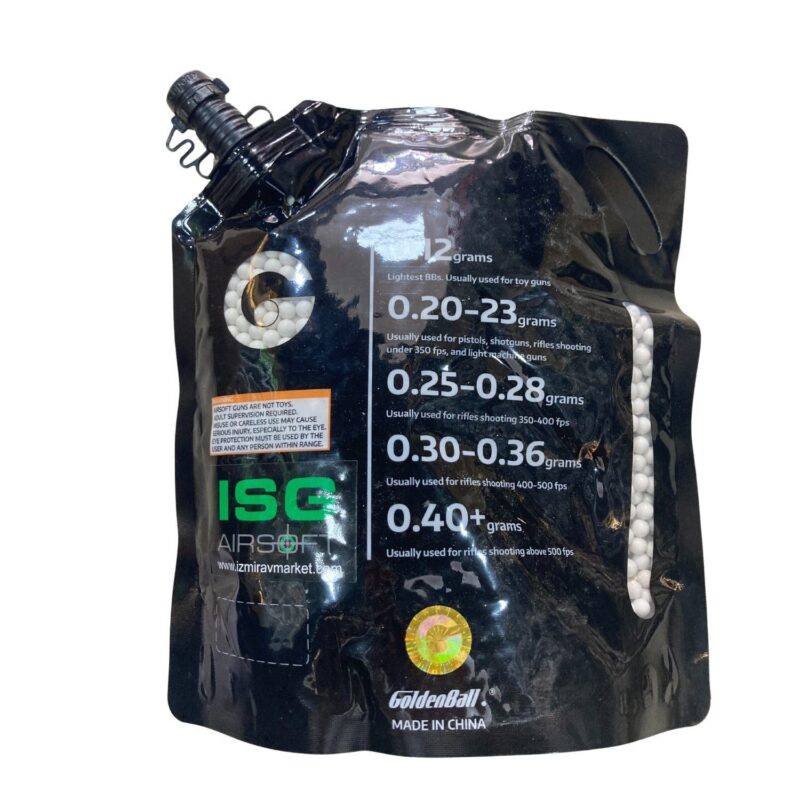 ISGairsoft 0.25g Airsoft BB 4000adet 1KG Kolay Dolum Kapaklı Paket - Görsel 3