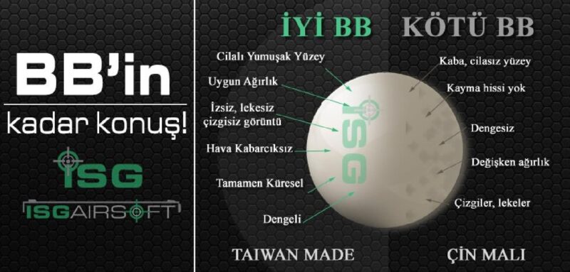 ISGairsoft 0.30g Airsoft BB 3330adet 1KG - Görsel 2