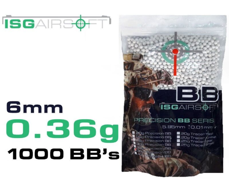 ISGairsoft 0.36g Airsoft BB 3000adet 1KG - Görsel 3