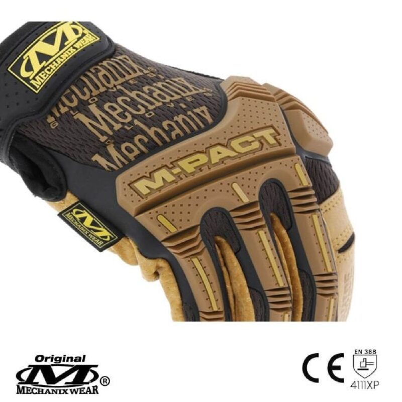 Mechanix Wear M-Pact® Durahide Leather Siyah & Kahve Taktik Eldiven - Görsel 4