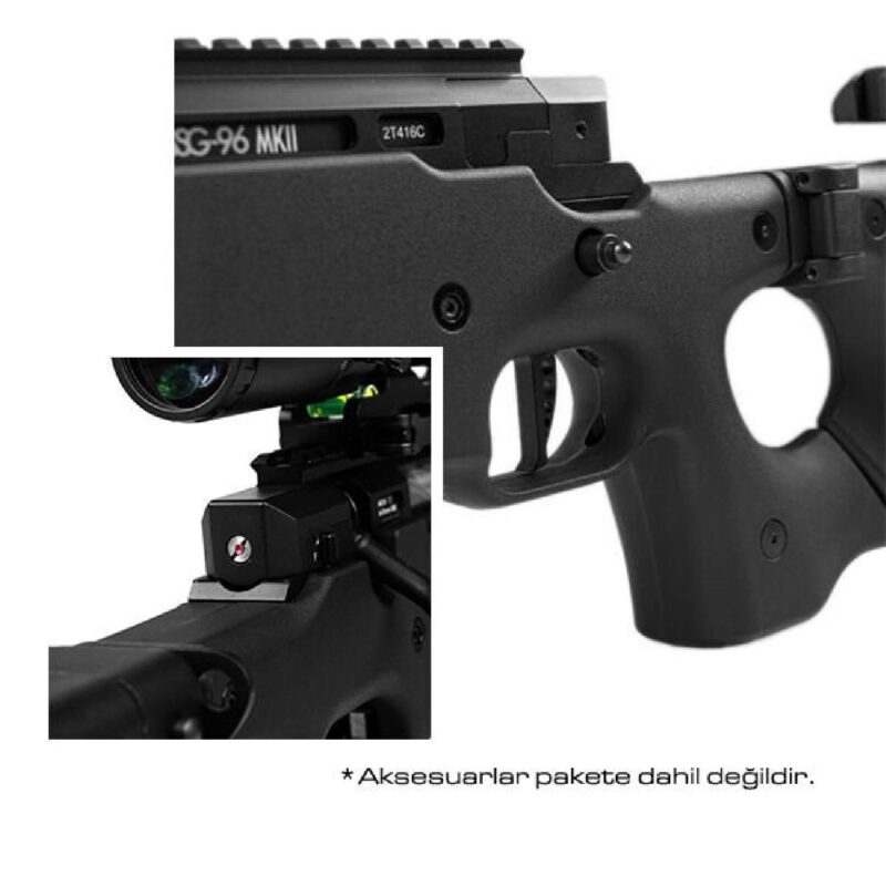 Novritsch SSG96 MK2 Black M220 Airsoft Sniper Tüfek - Görsel 7