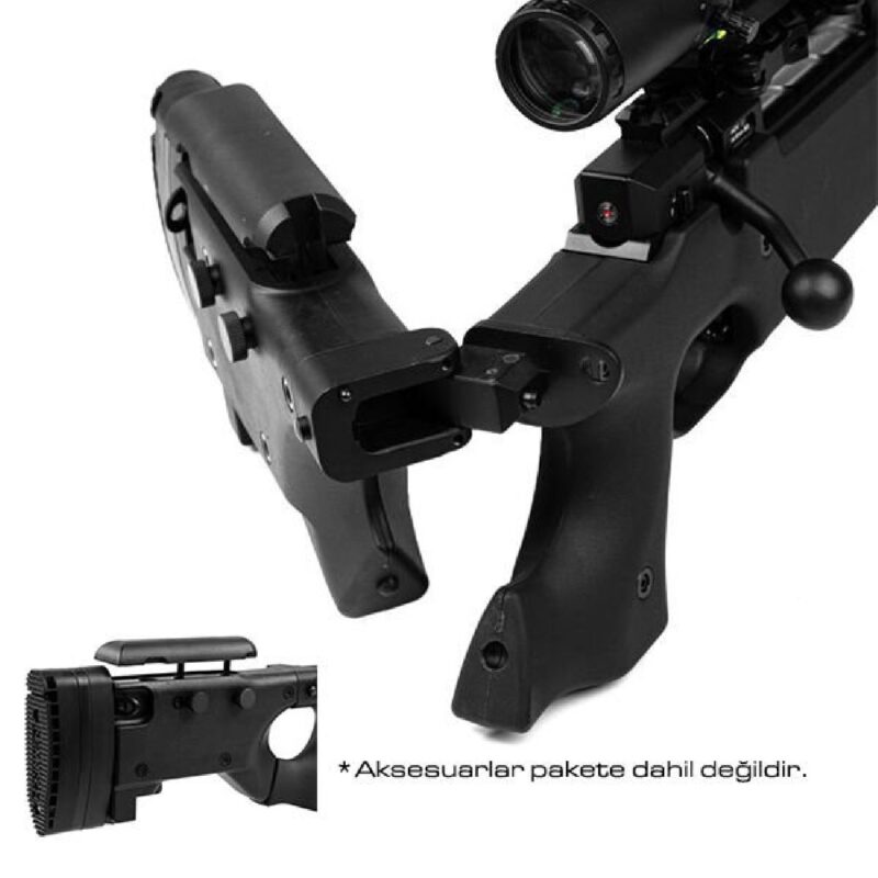 Novritsch SSG96 MK2 Black M220 Airsoft Sniper Tüfek - Görsel 14