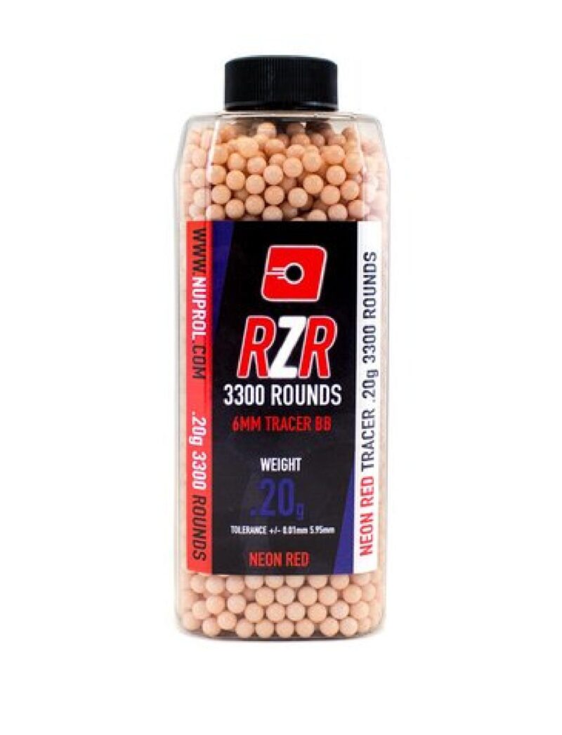 Nuprol RZR 0.20g Red Airsoft Tracer BB 3300adet