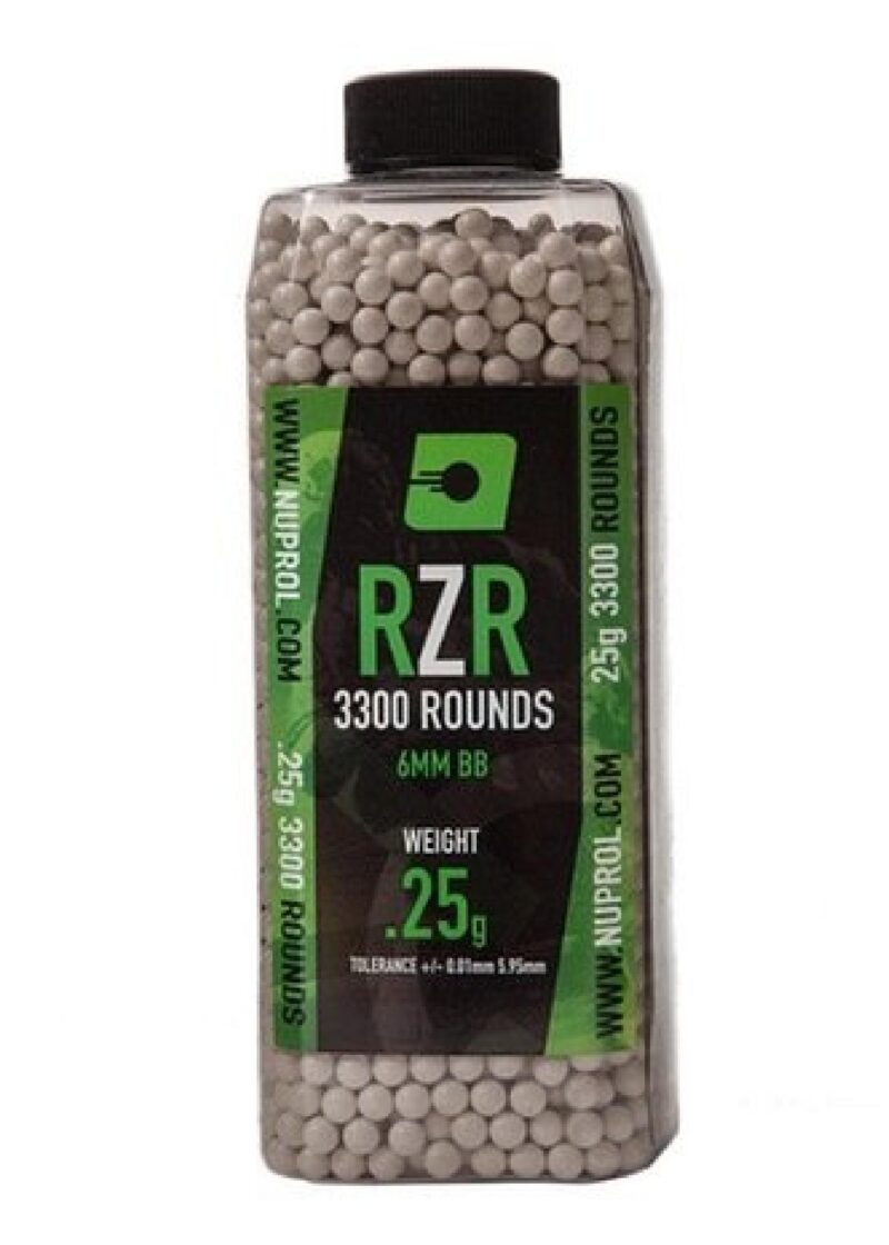Nuprol RZR 0.25g Airsoft BB 3300adet 1KG