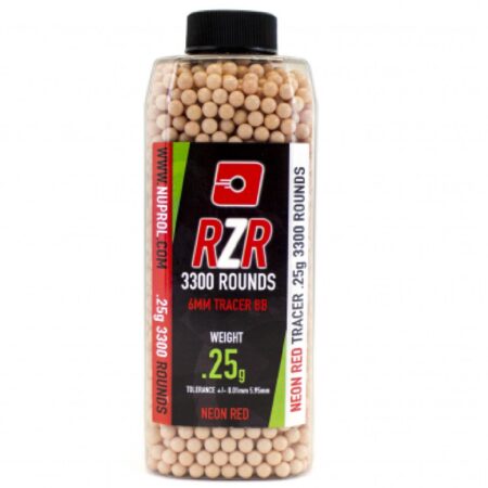Nuprol RZR 0.25g Red Airsoft Tracer BB 3300adet