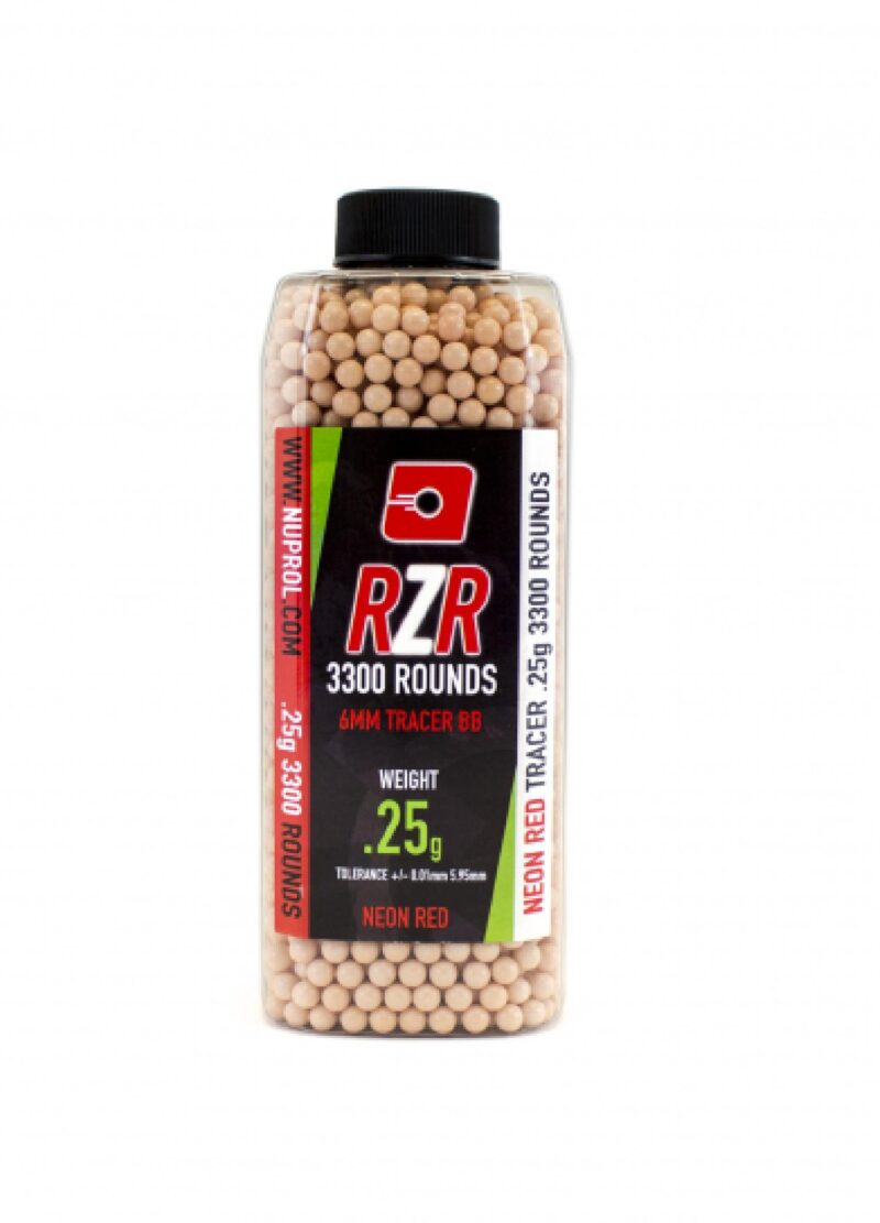 Nuprol RZR 0.25g Red Airsoft Tracer BB 3300adet