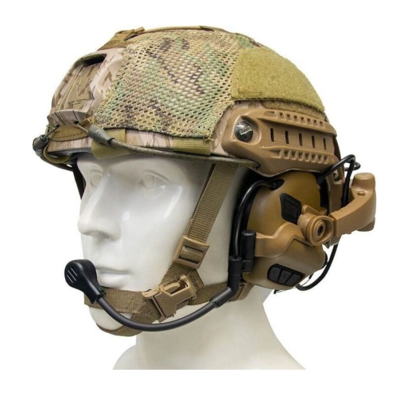 OPSMEN EARMOR M32X PLUS Kask Uyumlu Telsiz Girişli (Cayote Brown) Kahverengi Elektronik Atış Kulaklığı - Görsel 2