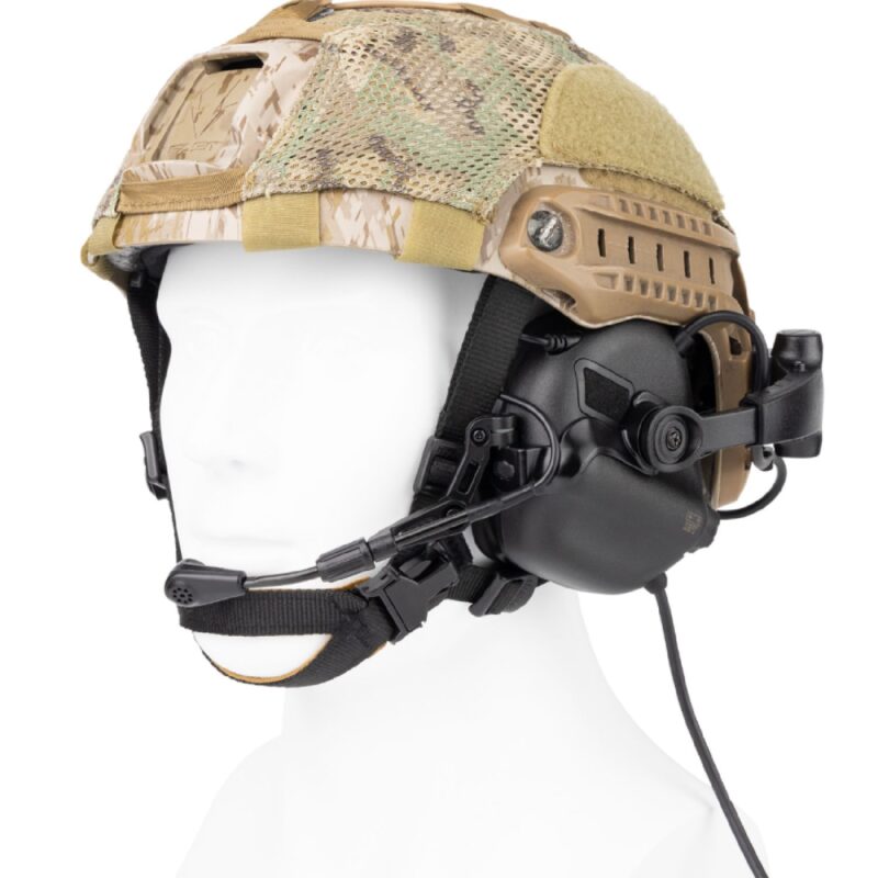 OPSMEN EARMOR M32X PLUS Kask Uyumlu Telsiz Girişli (Cayote Brown) Kahverengi Elektronik Atış Kulaklığı - Görsel 5