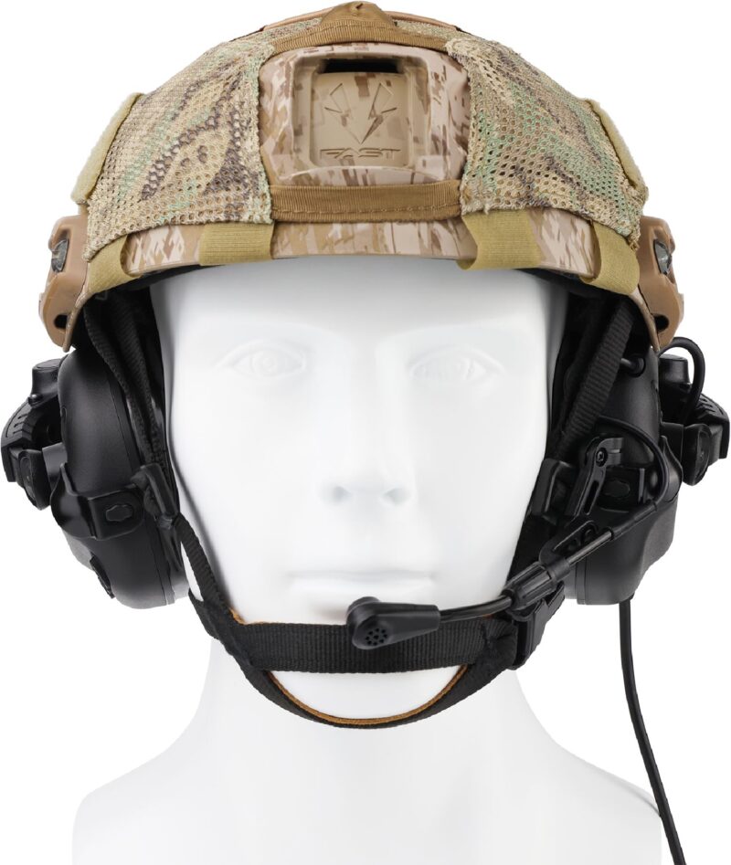 OPSMEN EARMOR M32X PLUS Kask Uyumlu Telsiz Girişli (Foliage Green) Yeşil Elektronik Atış Kulaklığı - Görsel 3