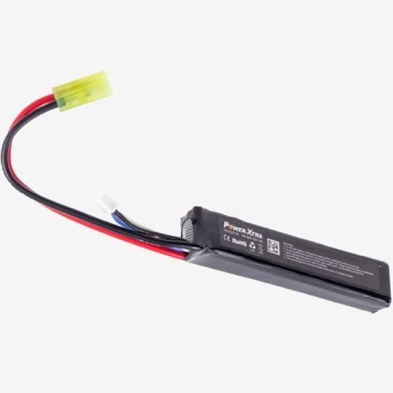 Power-Xtra 11.1v 1000mAh 20C Single Stick Mini Tamiya Li-Po Pil - Görsel 4