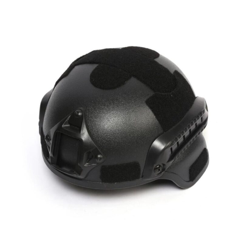 SS Tactical Siyah Renk Airsoft Kompozit Başlık Koruyucu Kask Miğfer - Görsel 4