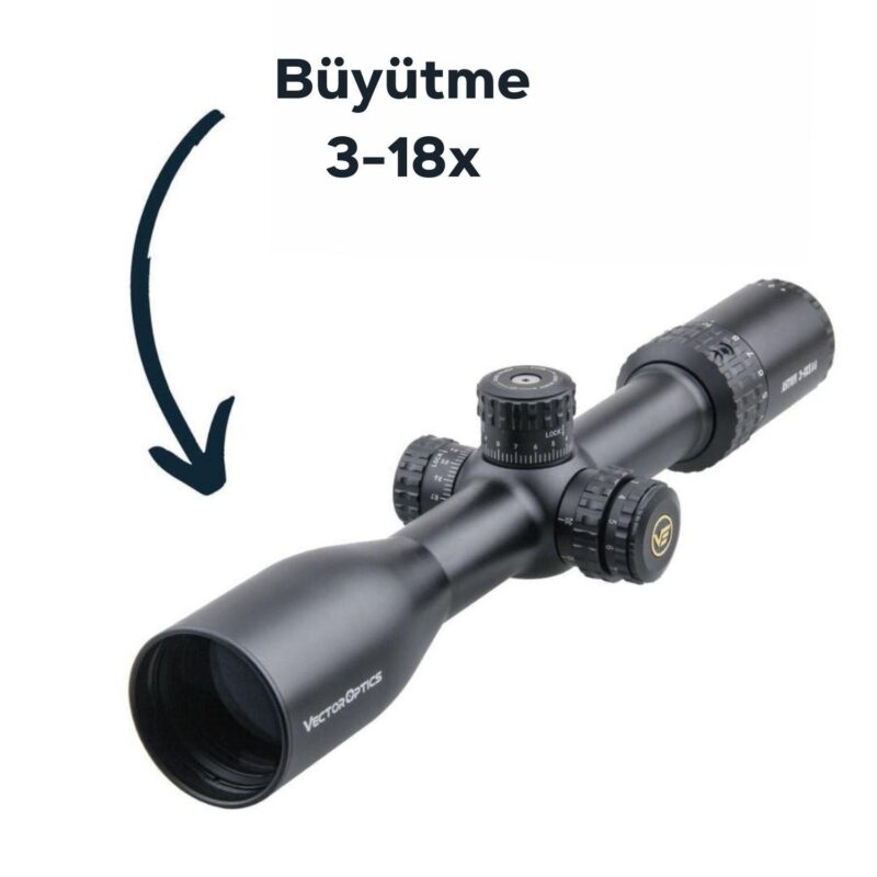 Vector Optics Aston 3-18x44 SFP Tüfek Dürbünü - Görsel 2