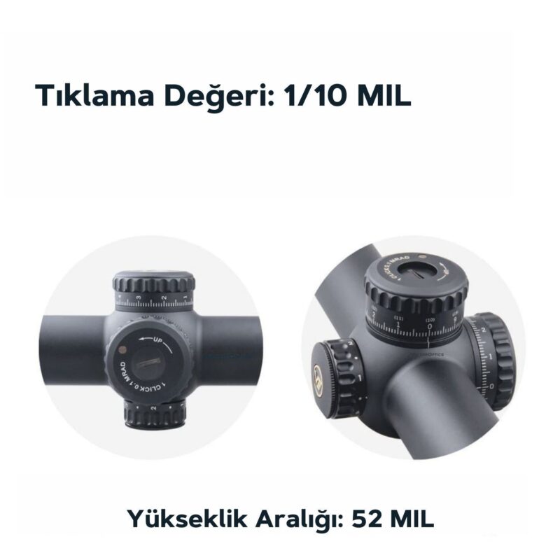 Vector Optics Continental 1-6x28 FFP Tüfek Dürbünü - Görsel 3