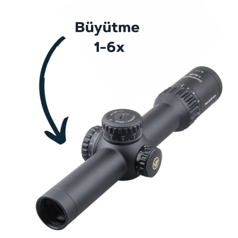 Vector Optics Continental 1-6x28 FFP Tüfek Dürbünü - Görsel 4