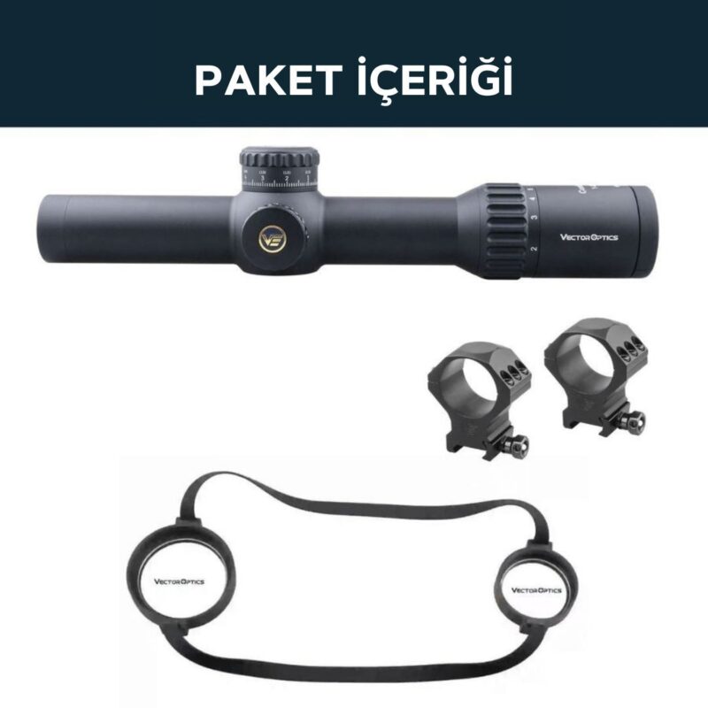 Vector Optics Continental 1-6x28 FFP Tüfek Dürbünü - Görsel 7