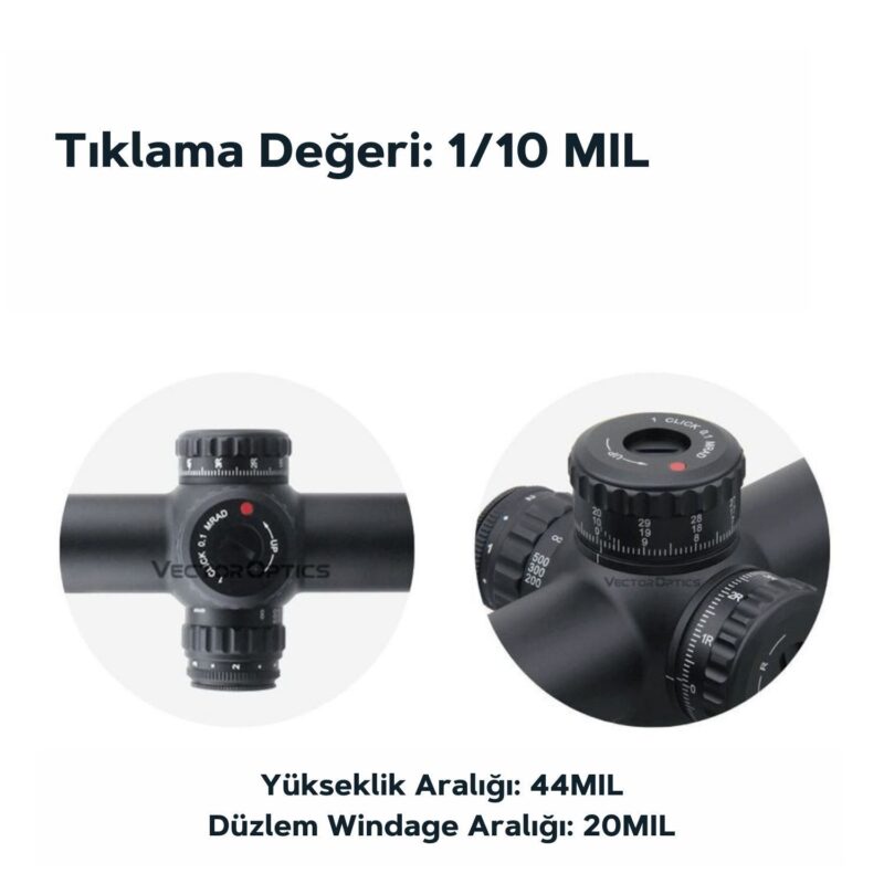 Vector Optics Continental x6 3-18x50 FFP Tüfek Dürbünü - Görsel 3