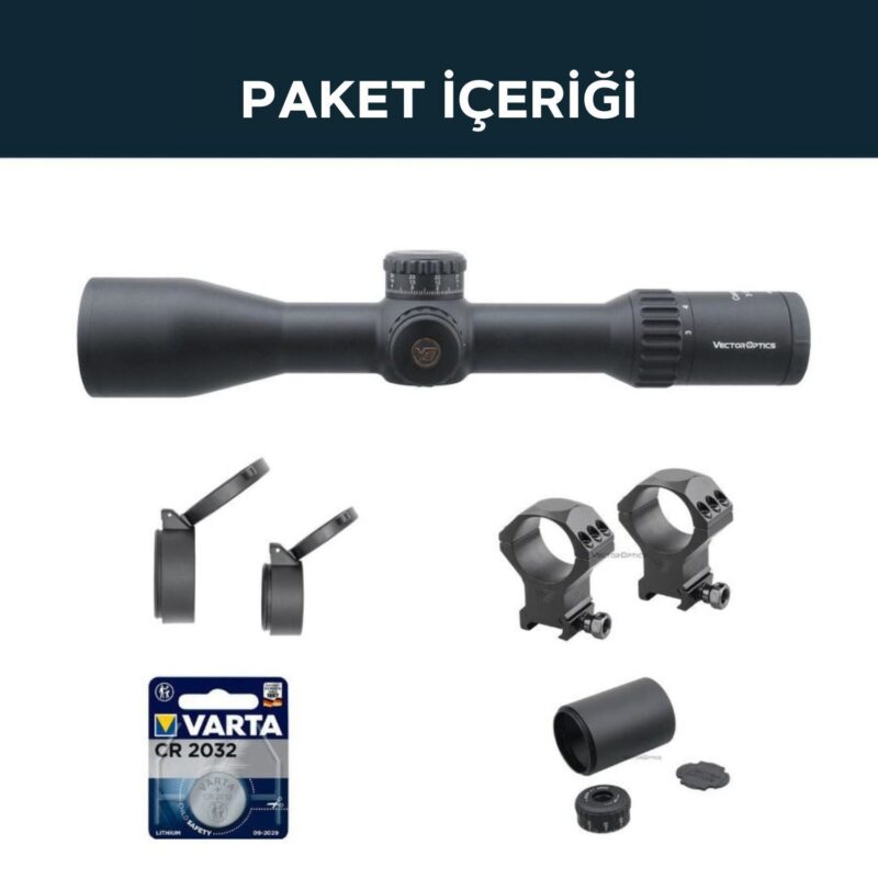 Vector Optics Continental x6 3-18x50 FFP Tüfek Dürbünü - Görsel 6