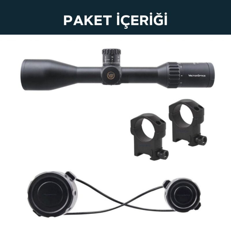 Vector Optics Continental x6 3-18x50 SFP ARI Tactical Lock Tüfek Dürbünü - Görsel 5