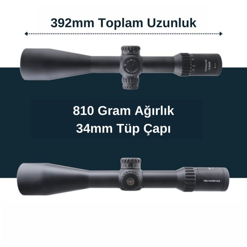 Vector Optics Continental x6 5-30x56 MBR FFP Tüfek Dürbünü - Görsel 4