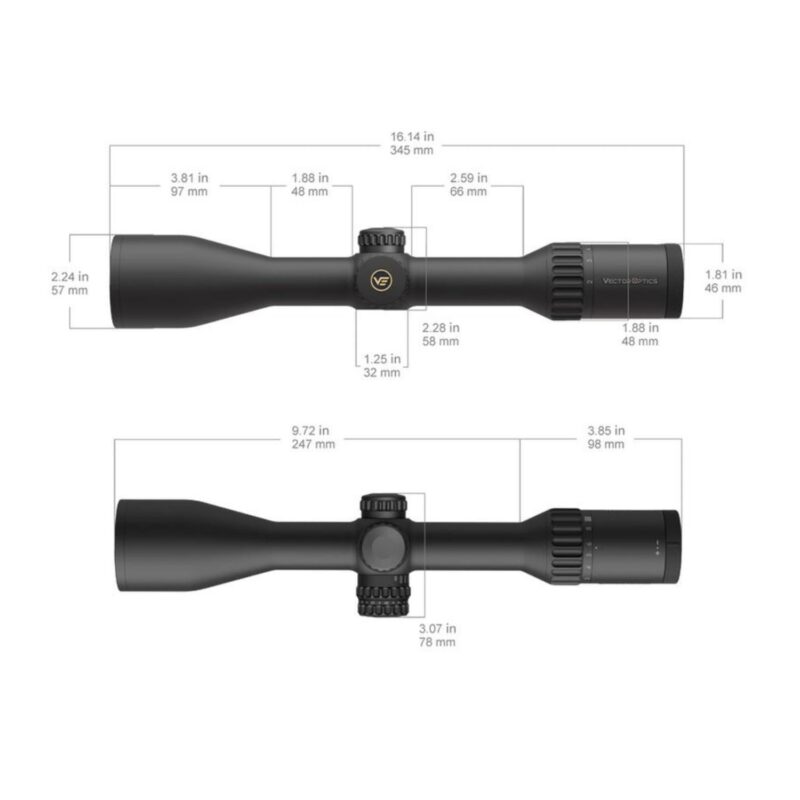 Vector Optics Continental x8 2-16×50 ED SFP Tüfek Dürbünü - Görsel 2