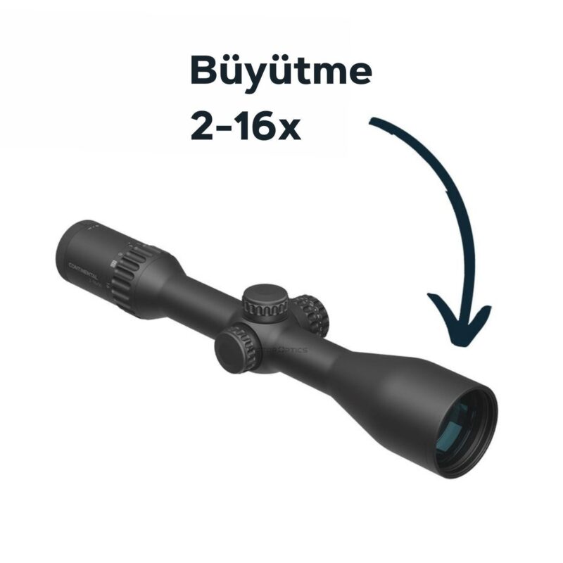 Vector Optics Continental x8 2-16×50 ED SFP Tüfek Dürbünü - Görsel 3